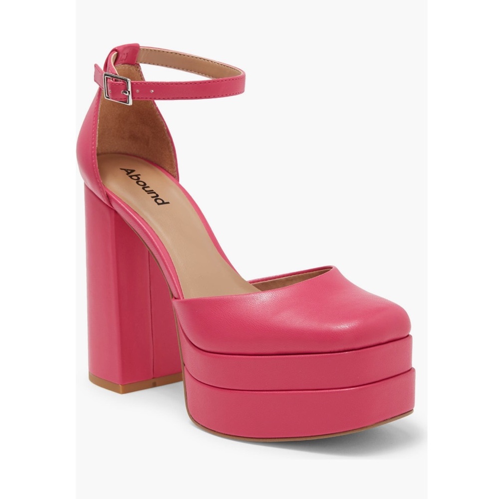 Abound from nordstrom platform pink pumps with a block heel